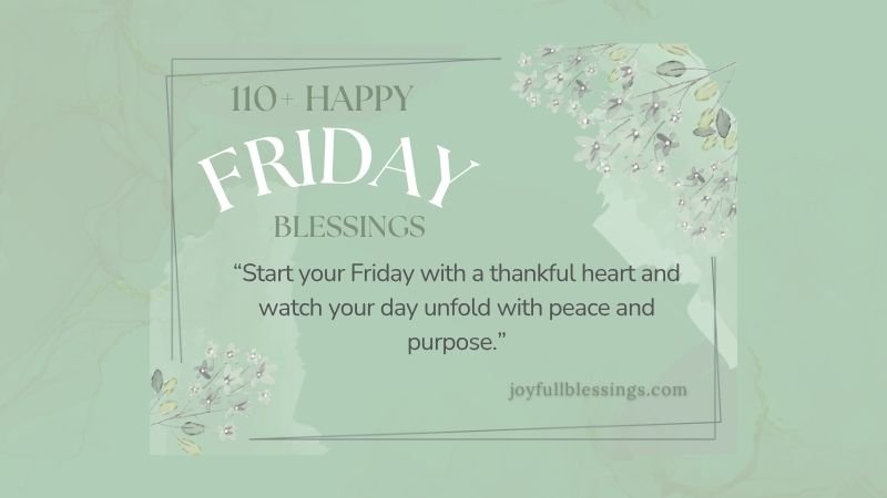 Happy Friday morning blessings image with sunrise and gratitude quote