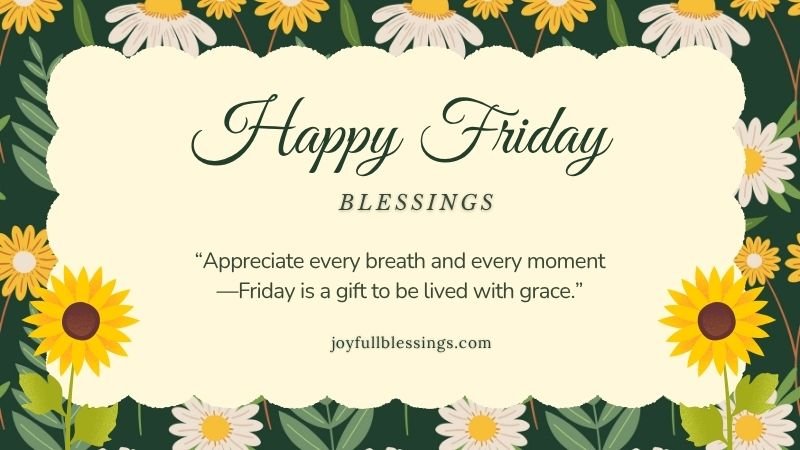 Uplifting Friday wishes for friends and family with soft pastel design