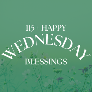 Midweek Wednesday blessings image with encouraging quotes for strength, peace, and perseverance