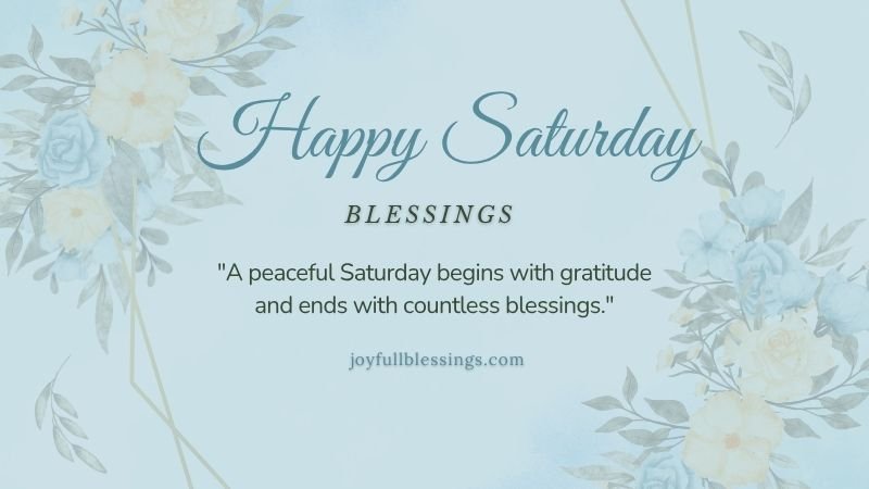 "Saturday afternoon and evening blessings with calming sunset and spiritual message."