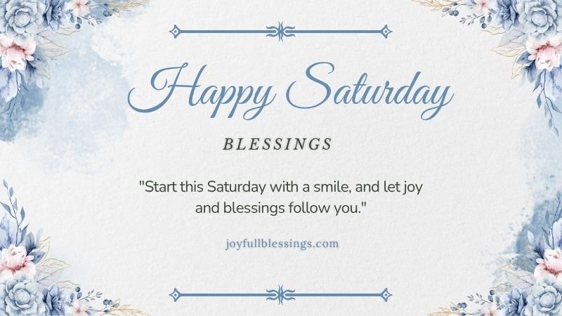 "Free shareable Saturday blessing image with vibrant colors and positive weekend quotes."