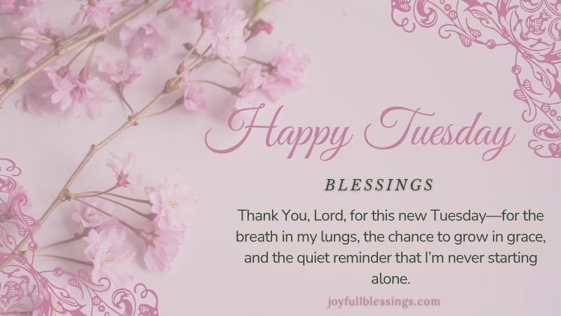 Happy Tuesday blessings image with joyful quotes, radiant light, and warm, comforting energy